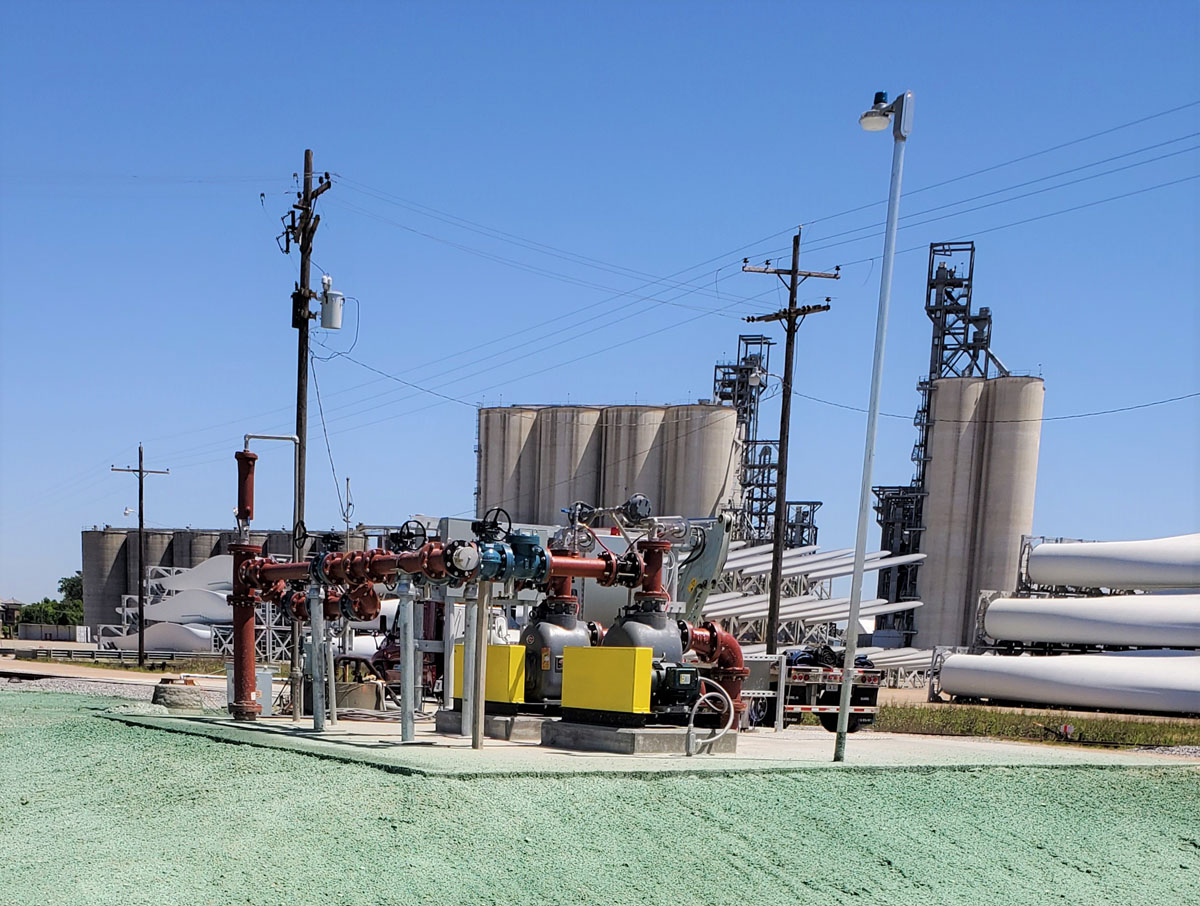 View of the City Docks equipment