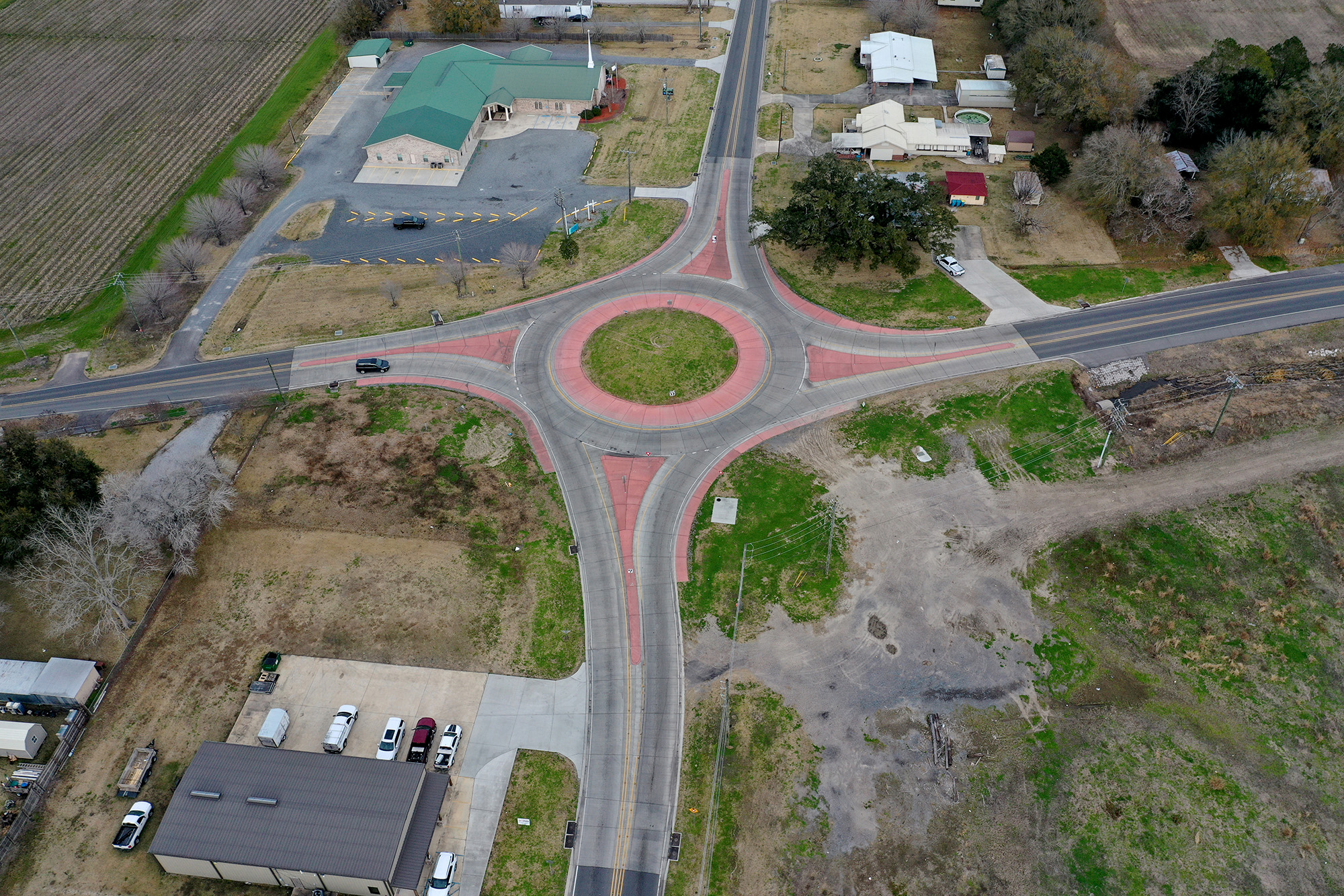 LA 347 Roundabout at Doyle Melancon Road LA 347 Roundabout at Doyle Melancon Road