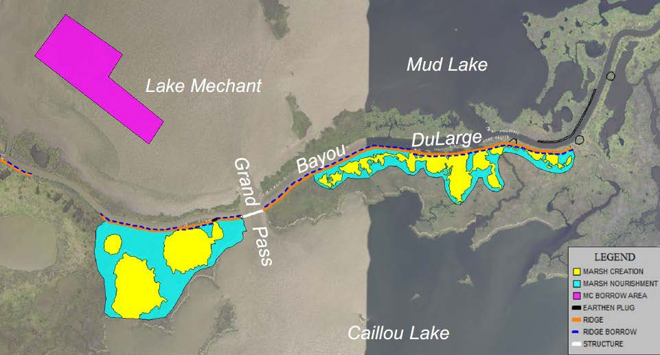 Bayou DuLarge Ridge Restoration and Marsh Creation