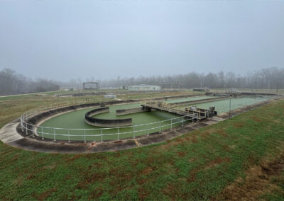 View of the Northeast WWTP in Bossier City, Louisiana
