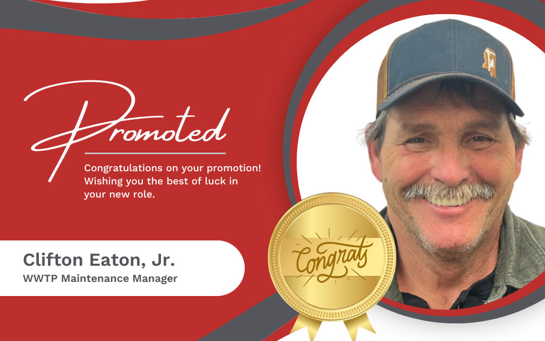 Waggoner Promotes Eaton to WWTP Maintenance Manager