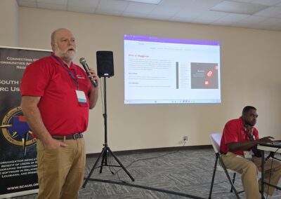 Brian Smith and Clinton Russell during their Waggoner presentation at MS SCAUG 2025