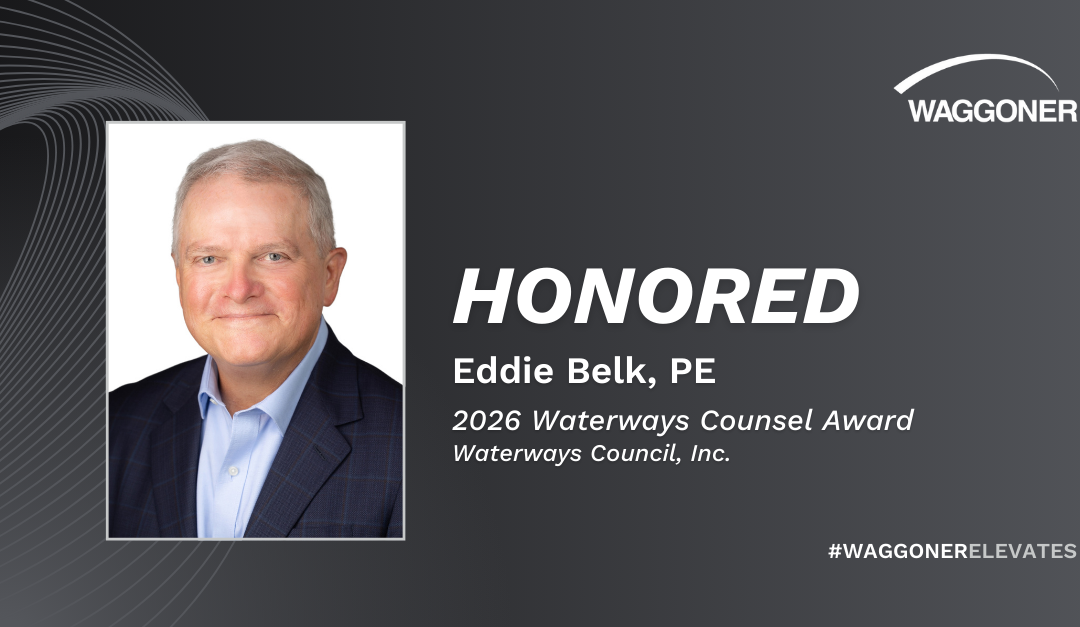 Waggoner Engineering’s Eddie Belk Honored with Prestigious 2026 Waterways Counsel Award