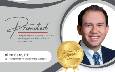 Farr Promoted to Senior Transportation Engineering Manager